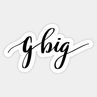 Big little reveal (gbig) Sticker